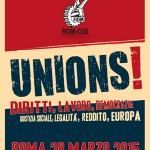 Maurizio Landini : Lettera alle lavoratrici e ai lavoratori per il 28 marzo 2015 a Roma
