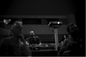 Participants at a session during the 2014 Lisbon Street Art & Urban Creativity conference. Via urbancreativity.org.