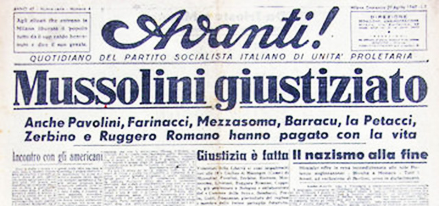 Bruno GIorgini: La fucilazione di Benito Mussolini